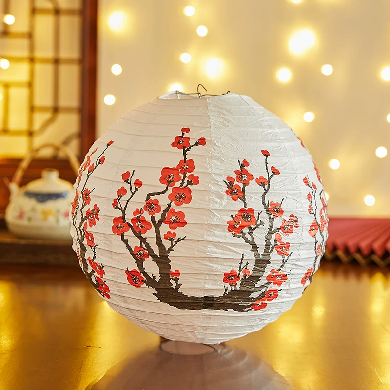 30cm 빨간색/흰색 매화 종이 랜턴 중국 일본식 교수 - Japanese Lantern Paper 리뷰 및 가격