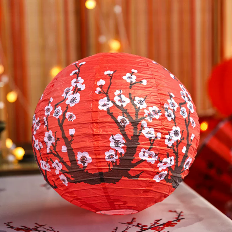 30cm 빨간색/흰색 매화 종이 랜턴 중국 일본식 교수 - Japanese Lantern Paper 리뷰 및 가격