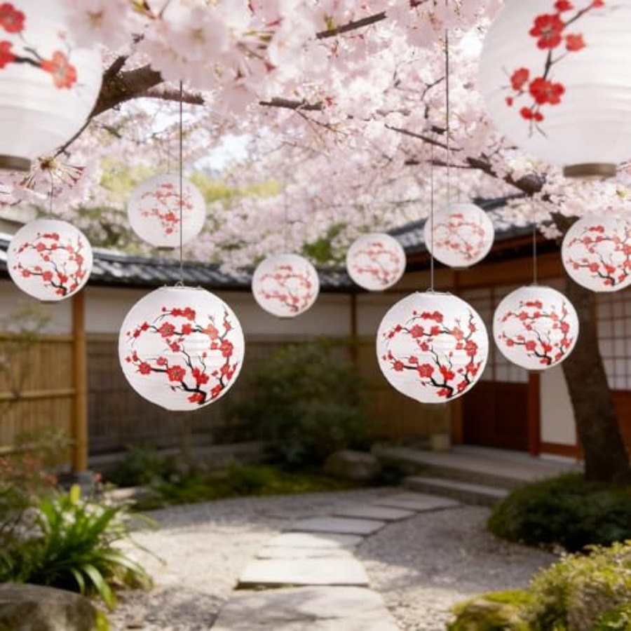 6팩 중국 설날 장식 종이 랜턴 일본 장식용 걸이형 원 - Japanese Lantern Paper 리뷰 및 가격