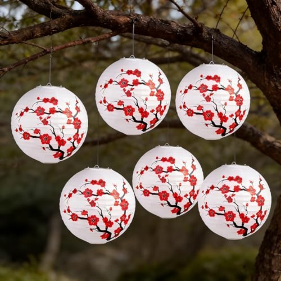 6팩 중국 설날 장식 종이 랜턴 일본 장식용 걸이형 원 - Japanese Lantern Paper 리뷰 및 가격