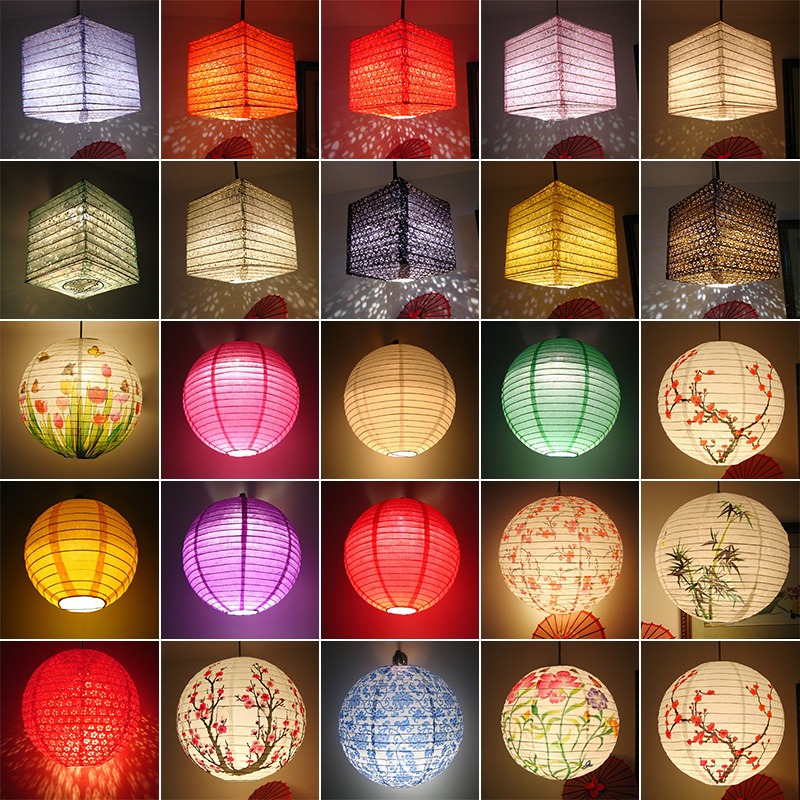일본식 30cm 꽃무늬 원형 종이 등불 결혼식 생일 파 - Japanese Lantern Paper 리뷰 및 가격