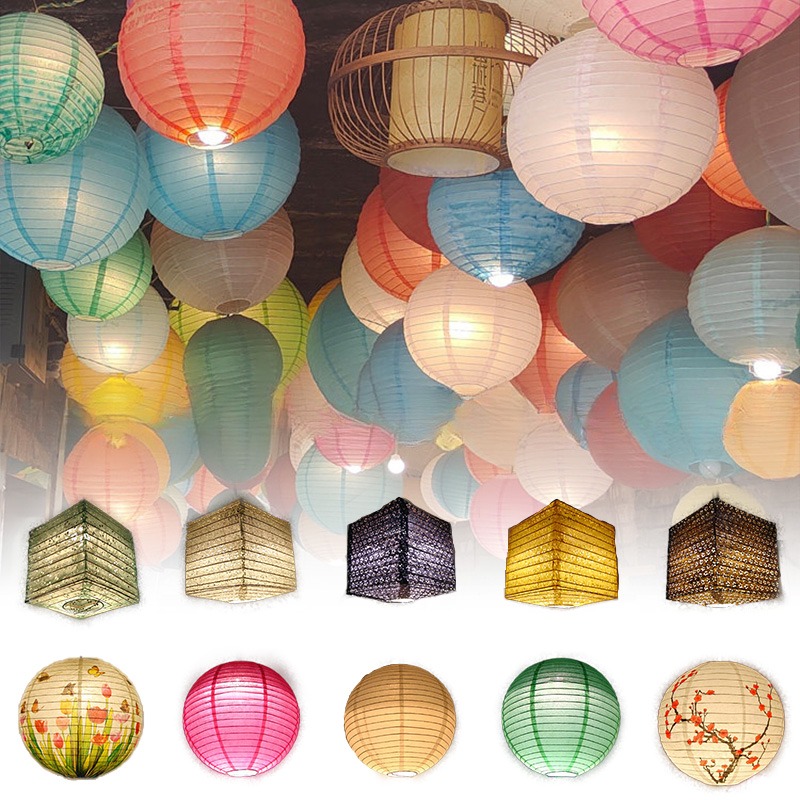 일본식 30cm 꽃무늬 원형 종이 등불 결혼식 생일 파 - Japanese Lantern Paper 리뷰 및 가격