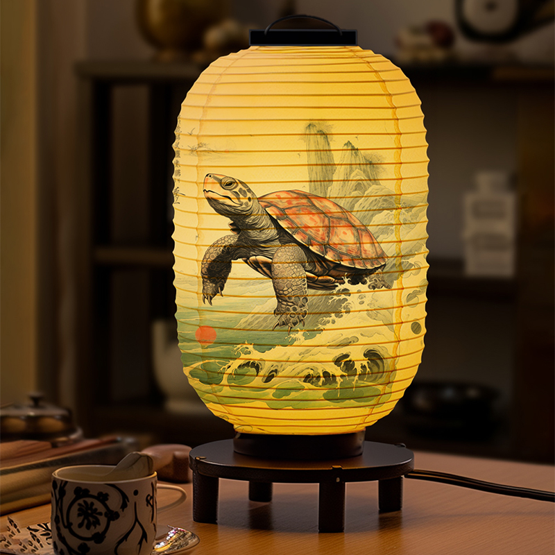 일본 전통 천 랜턴 우키요에 스타일 거북이 인쇄 랜턴  - Japanese Lantern Paper 리뷰 및 가격