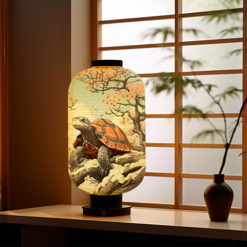 일본 전통 천 랜턴 우키요에 스타일 거북이 인쇄 랜턴  - Japanese Lantern Paper 리뷰 및 가격